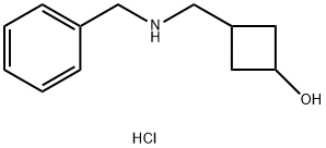 3-((benzylaMino)Methyl)cyclobutanol hydrochloride Structure