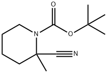 1-BOC-2-CYANO-2-METHYLPIPERIDINE Structure