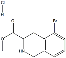 5-BROMO-1,2,3,4-TETRAHYDROISOQUINOLINE-3-CARBOXYLIC ACID METHYL ESTER HCL 구조식 이미지
