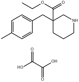 ETHYL 3-(4-METHYLBENZYL)PIPERIDINE-3-CARBOXYLATE OXALATE Structure
