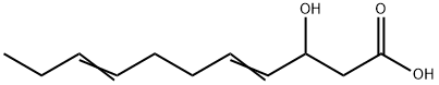 trans,cis-3-Hydroxyundeca-4,8-dienoic acid Structure