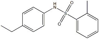 N-(4-ethylphenyl)-2-methylbenzenesulfonamide 구조식 이미지