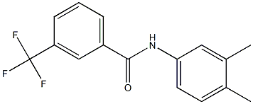 N-(3,4-dimethylphenyl)-3-(trifluoromethyl)benzamide Structure