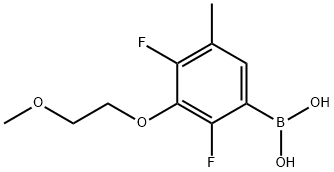 2,4-Difluoro-3-(2-methoxyethoxy)-5-methylphenylboronic acid Structure