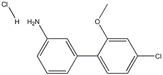 3-(4-Chloro-2-methoxyphenyl)aniline hydrochloride Structure
