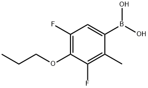 3,5-Difluoro-2-methyl-4-propoxyphenylboronic acid 구조식 이미지