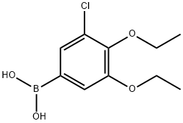 3-Chloro-4,5-diethoxyphenylboronic acid Structure