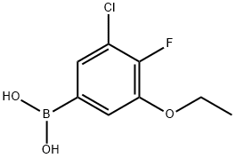 3-Chloro-5-ethoxy-4-fluorophenylboronic acid Structure
