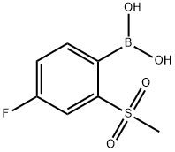 4-Fluoro-2-(methylsulfonyl)phenylboronic acid Structure