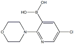 5-Chloro-2-(morpholino)pyridine-3-boronic acid Structure