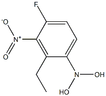 4-fluoro-3-nitro-N,N-dihydroxyethyl aniline 구조식 이미지