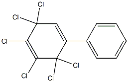 2,2,3,4,5,5-Hexachlorobiphenyl, Standard 구조식 이미지