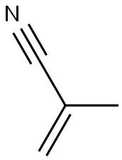 Methacrylonitrile Solution 구조식 이미지