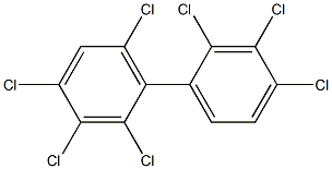 2.2'.3.3'.4.4'.6-Heptachlorobiphenyl Solution 구조식 이미지