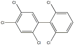 2,2'4,5,6'-Pentachlorobiphenyl Solution 구조식 이미지