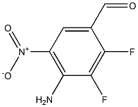 4-aMino-2,3-difluoro-5-nitrobenzaldehyde Structure