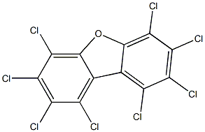 Octachlorodibenzofuran 50 μg/mL in Toluene 구조식 이미지