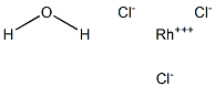 Rhodium chloride hydrate, 99.99% Structure