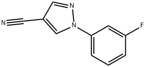 1-(3-fluorophenyl)-1H-pyrazole-4-carbonitrile Structure