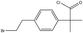 2-(4-(2-broMoethyl)phenyl)-2-Methylpropanoyl chloride Structure