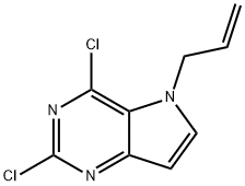 5-allyl-2,4-dichloro-5H-pyrrolo[3,2-d]pyriMidine 구조식 이미지