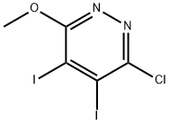 3-chloro-4,5-diiodo-6-Methoxypyridazine Structure