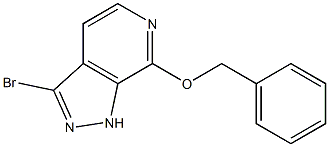 7-(benzyloxy)-3-broMo-1H-pyrazolo[3,4-c]pyridine 구조식 이미지