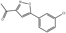 1-(5-(3-CHLOROPHENYL)ISOXAZOL-3-YL)ETHANONE Structure