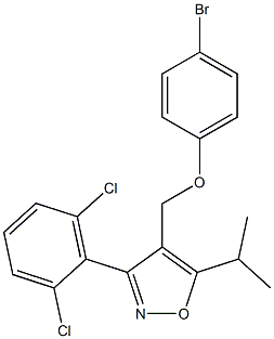 4-((4-broMophenoxy)Methyl)-3-(2,6-dichlorophenyl)-5-isopropylisoxazole Structure