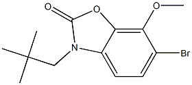 6-broMo-7-Methoxy-3-neopentylbenzo[d]oxazol-2(3H)-one 구조식 이미지