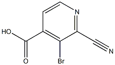 3-broMo-2-cyanoisonicotinic acid 구조식 이미지