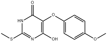 5-(4-Methoxyphenoxy)-2-(Methylthio)pyriMidine-4,6-diol Structure