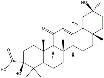 3-oxoglycyrrhetinic acid 구조식 이미지