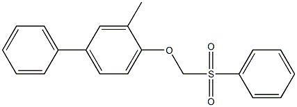 3-Methyl-4-(phenylsulfonylMethoxy)biphenyl 구조식 이미지