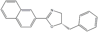 (S)-5-Benzyl-2-(naphthalen-2-yl)-4,5-dihydrooxazole Structure