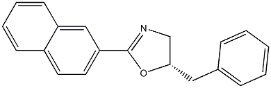 (S)-5-Benzyl-2-(naphthalen-2-yl)-4,5-dihydrooxazole 구조식 이미지