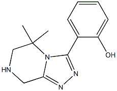 2-(5,5-DiMethyl-5,6,7,8-tetrahydro-[1,2,4]triazolo[4,3-a]pyrazin-3-yl)-phenol 구조식 이미지