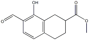 Methyl 7-forMyl-8-hydroxy-1,2,3,4-tetrahydronaphthalene-2-carboxylate Structure