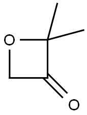 2,2-diMethyloxetan-3-one 구조식 이미지