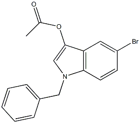 Acetic acid 1-benzyl-5-broMo-1H-indol-3-yl ester Structure