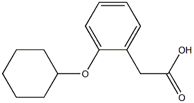 2-(2-(cyclohexyloxy)phenyl)acetic acid Structure