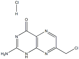 2-아미노-7-(클로로메틸)프테리딘-4(1H)-온염산염 구조식 이미지