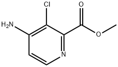 4-AMino-3-chloro-2-pyridinecarboxylic Acid Methyl Ester Structure