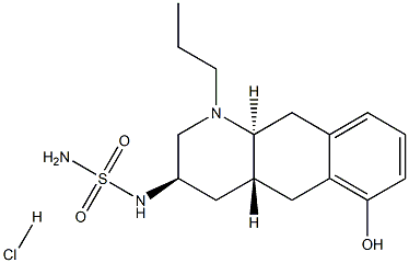 N'-[(3R,4aR,10aS)-1,2,3,4,4a,5,10,10a-Octahydro-6-hydroxy-1-propylbenzo[g]quinolin-3-yl]sulfaMide Hydrochloride Structure