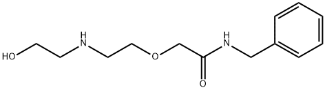 N-벤질-2-[2-[(2-히드록시에틸)a미노]에톡시]아세타미드 구조식 이미지