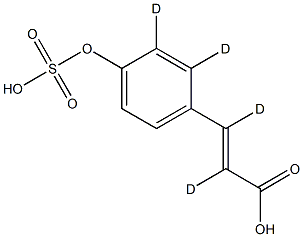 p-CouMaric Acid-d4 Sulfate Structure