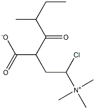 2-Methylbutyrylcarnitine Chloride Structure