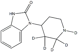 4-(2-Oxo-1-benziMidazolyl)piperidine-d5 구조식 이미지