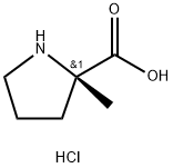 (S)-2-Methylpyrrolidine-2-carboxylic acid hydrochloride 구조식 이미지