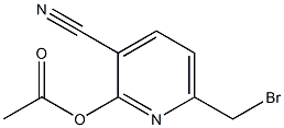 2-Acetoxy-6-broMoMethyl-3-cyanopyridine, 97% 구조식 이미지